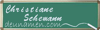 Christiane Schemann Visitenkarte
